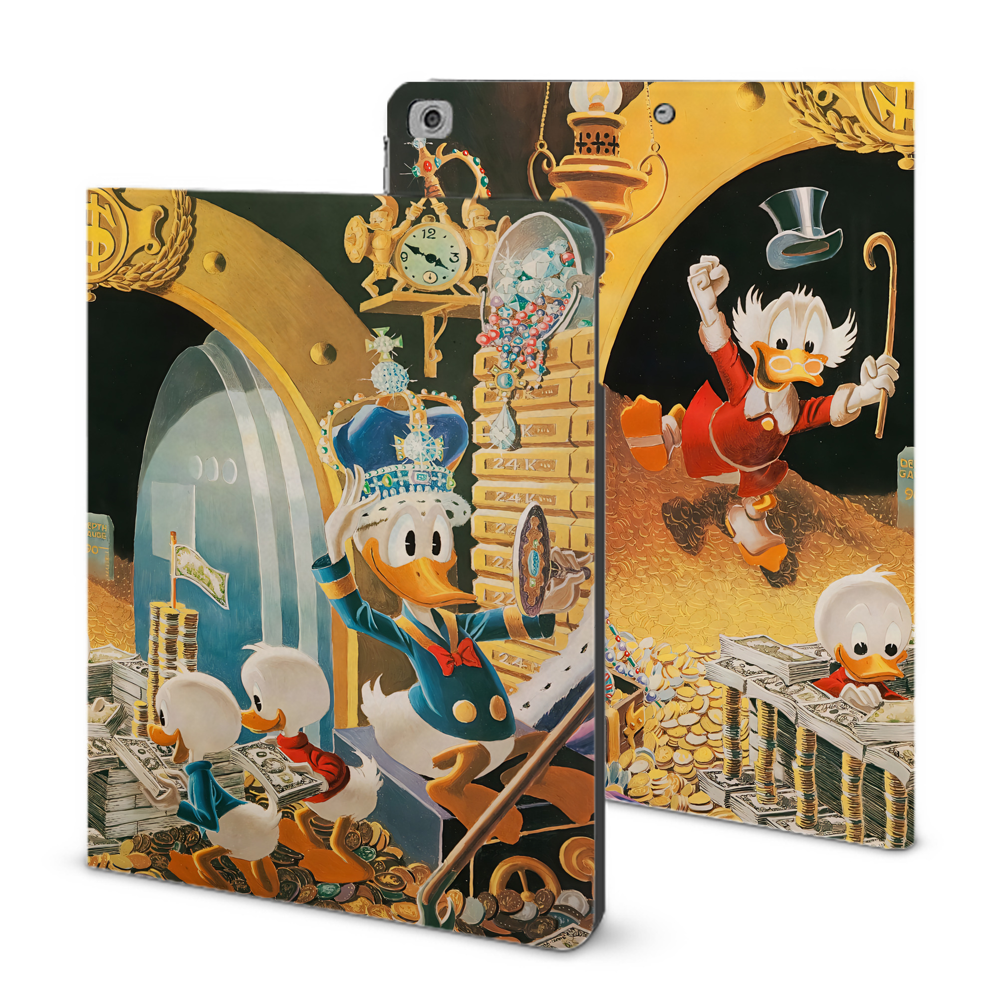 （画像用） ミッキーマウス Mickey Mouse IPad ケース ブック型 PUレザー TPU 耐衝撃 軽量 薄型 ペン収納なし 全面保護 IPad 各モデル対応